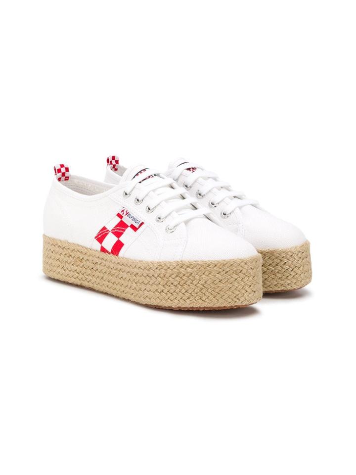 Mc2 Saint Barth Kids Teen Superga Platform Sneakers - White