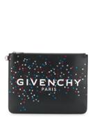 Givenchy Confetti Logo Print Pouch - Black