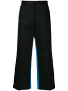 Msgm Tailored Cropped Trousers - Black