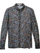 Dorothee Schumacher Floral Print Shirt, Women's, Size: 2, Black, Silk