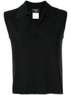 Chanel Pre-owned 1998 Cc Polo Shirt - Black