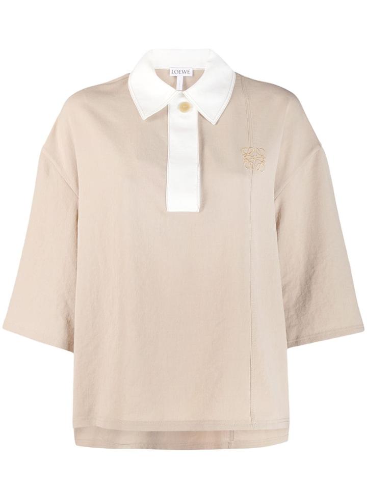 Loewe Polo Neck Top - Neutrals