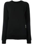 Rick Owens Drkshdw Embroidered Sweatshirt, Women's, Size: Small, Black, Cotton