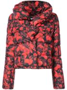 Givenchy Floral Print Puffer Jacket - Red