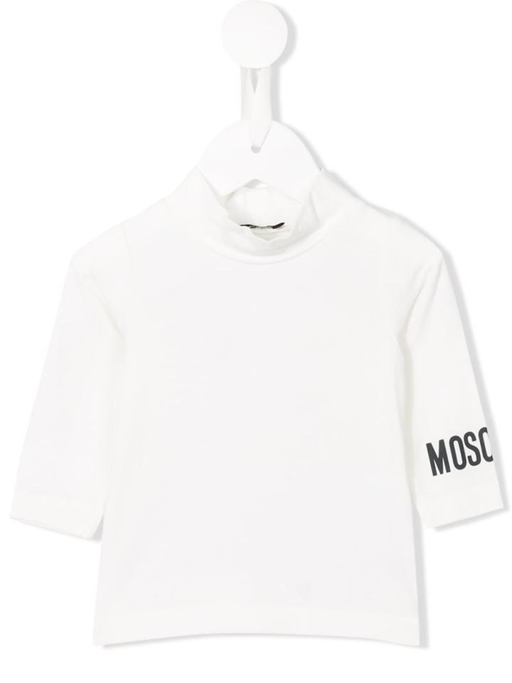 Moschino Kids Funnel Neck T-shirt, Boy's, Size: 18-24 Mth, White
