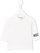 Moschino Kids Funnel Neck T-shirt, Boy's, Size: 18-24 Mth, White