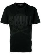 Hydrogen Skull Crewneck T-shirt - Black