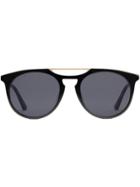 Gucci Eyewear Round-frame Acetate Sunglasses - Black