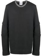 Lost & Found Rooms Panelled Sleeve Sweatshirt - Grey