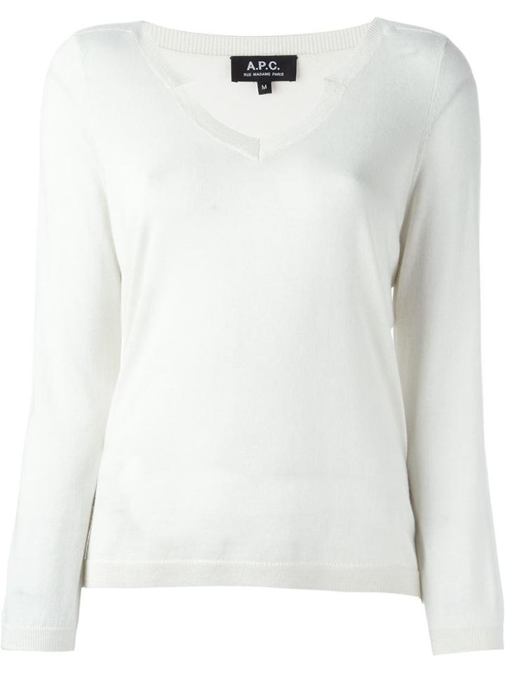 A.p.c. V-neck Jumper