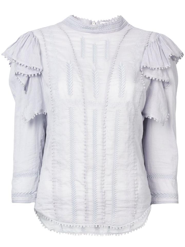 Isabel Marant Étoile Anny Vintage Lace Top - Grey