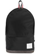 Thom Browne Unstructured Backpack In Nylon And Suede - Black