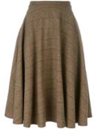 Société Anonyme Herringbone 'boy' Skirt, Size: 42, Brown, Wool/alpaca