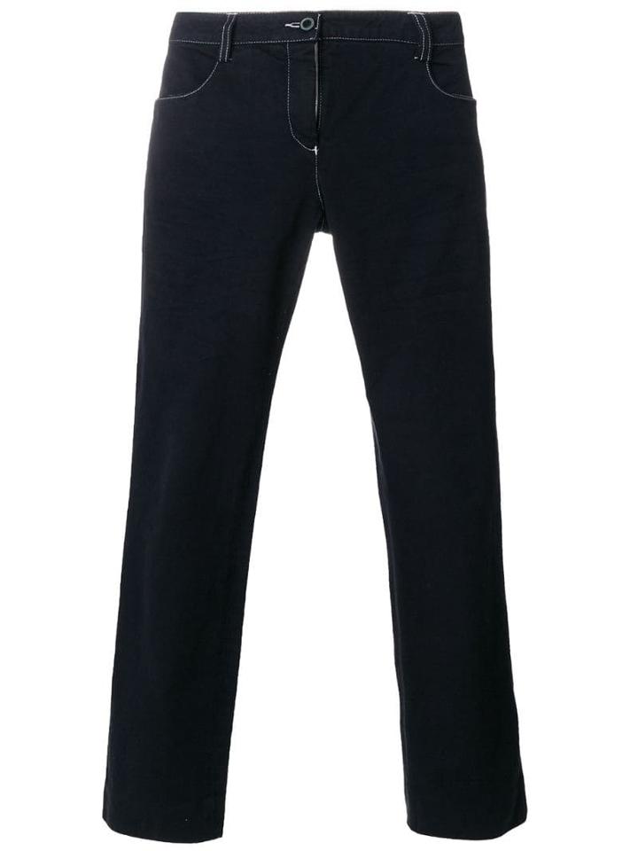 Chanel Pre-owned Cropped Jeans - Blue