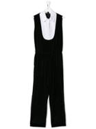 Douuod Kids Teen Shirt Insert Jumpsuit - Black