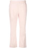 Semicouture Cropped Pleated Trousers - Pink & Purple