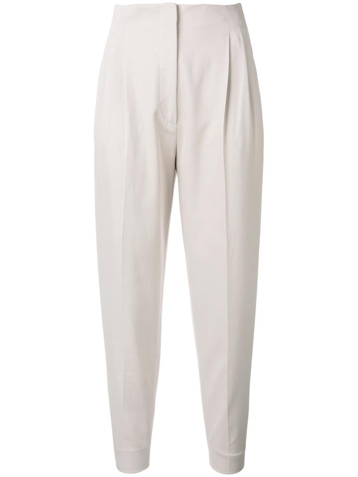 Max Mara Cigarette Trousers, Women's, Size: 38, Grey, Cotton