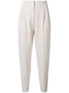 Max Mara Cigarette Trousers, Women's, Size: 38, Grey, Cotton