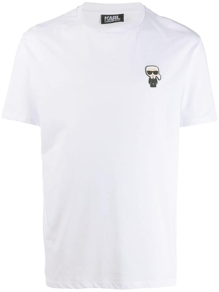 Karl Lagerfeld Ikonik Chest Patch T-shirt - White