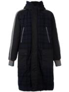 Andrea Pompilio Quilted Coat, Men's, Size: 50, Blue, Wool/polyamide/alpaca/polyester