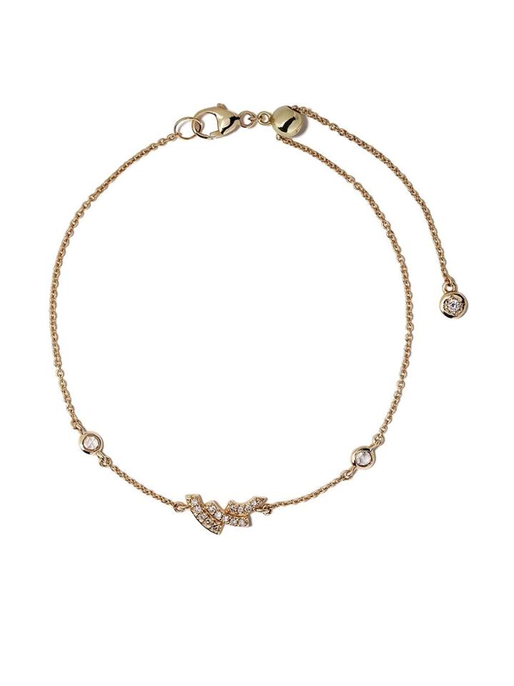 Astley Clarke 14kt Yellow Gold Mini Icon Scala Diamond Bracelet