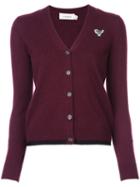 Coach Rexy Patch Cardigan - Red