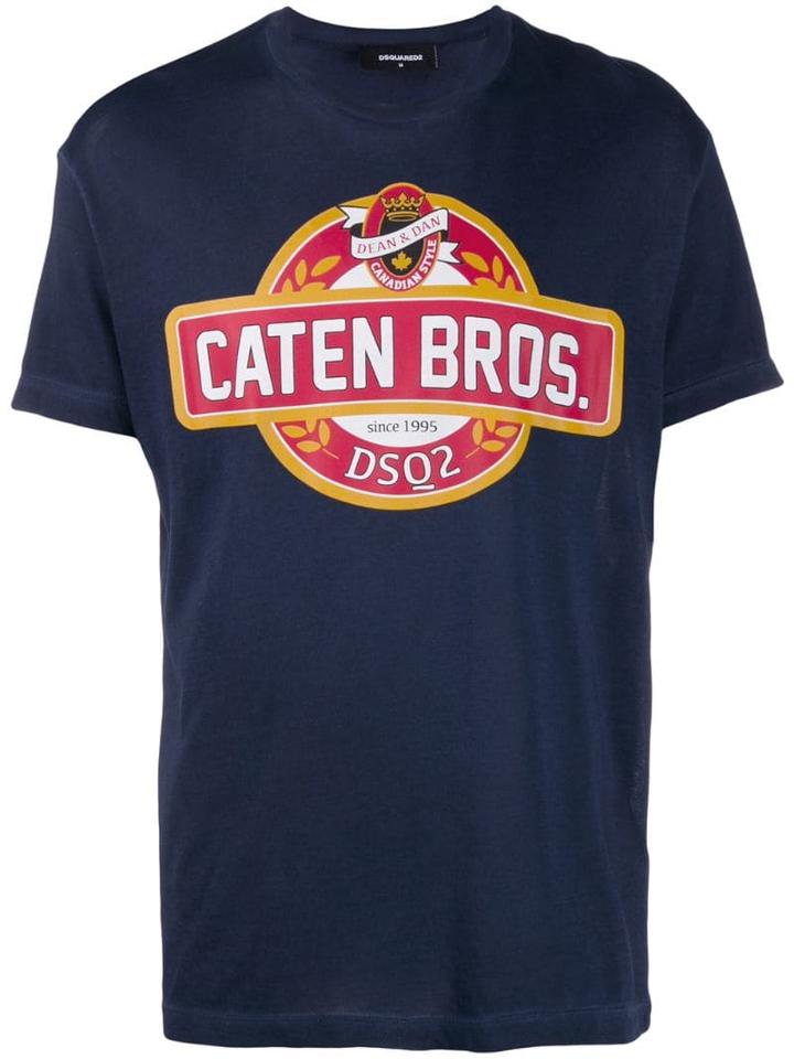 Dsquared2 Caten Bros T-shirt - Blue