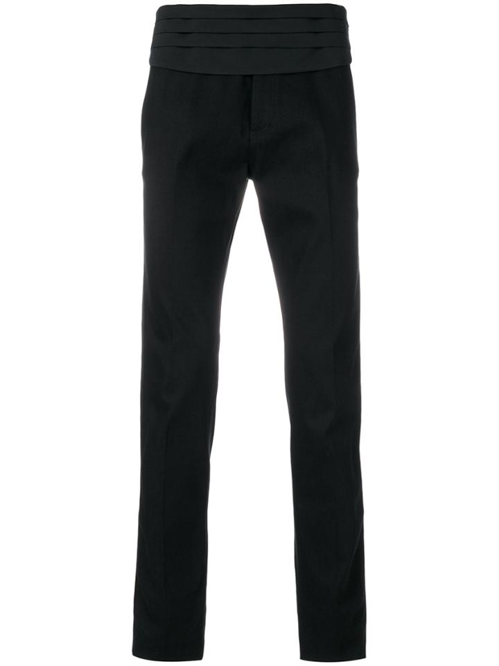Neil Barrett Cummerband Skinny Trousers - Black