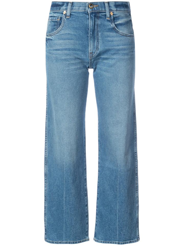 Khaite Wendall Cropped Jean - Blue