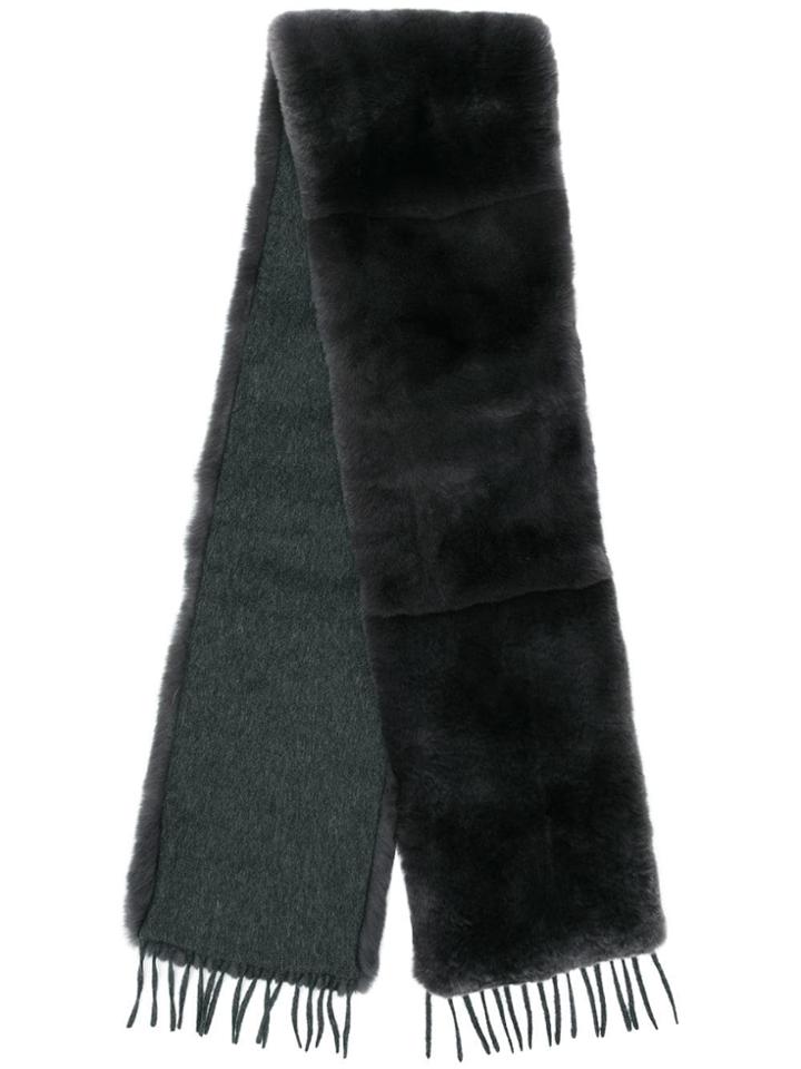 Max Mara Fur Scarf - Grey