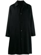 Jil Sander Logo Trench Coat - Black