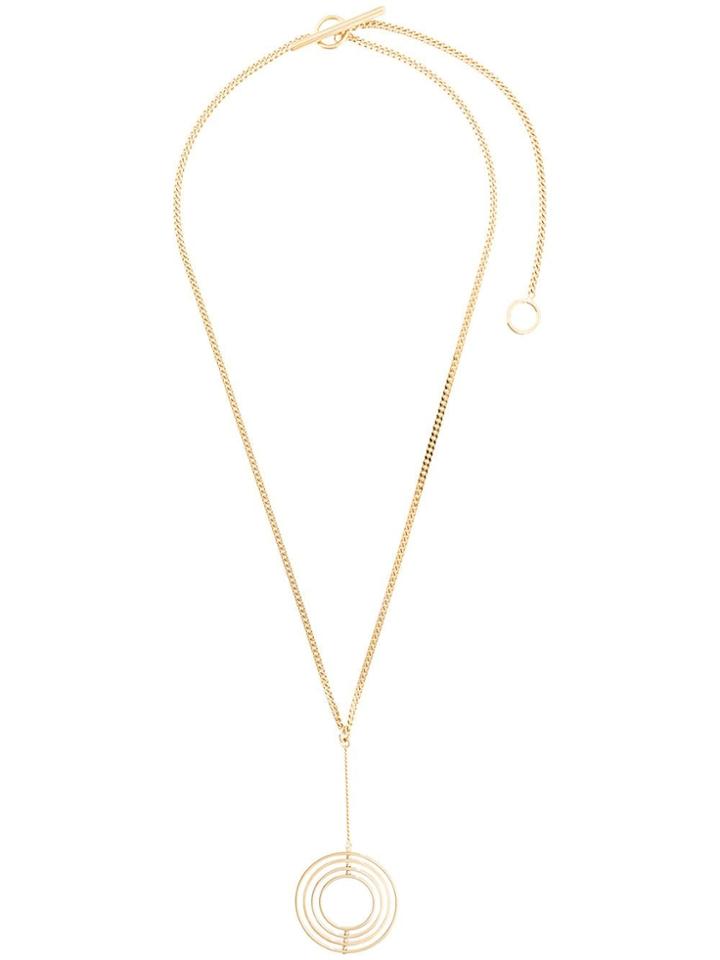 Jil Sander Three Circle Necklace - Gold