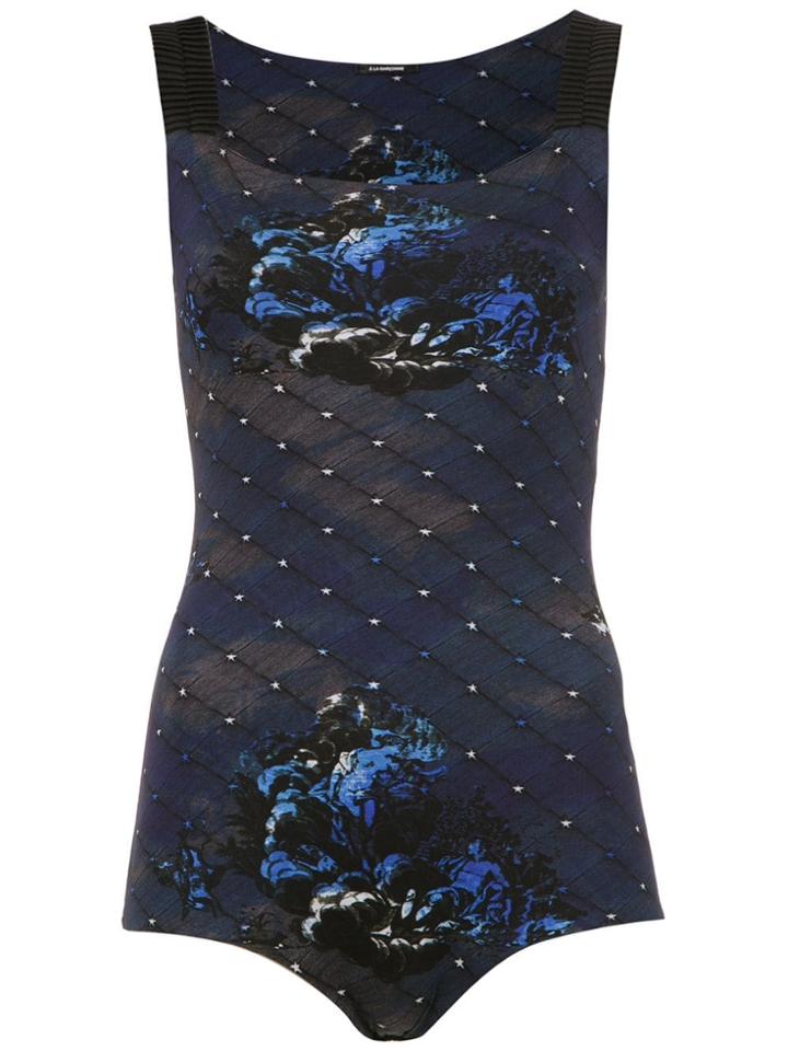 À La Garçonne Jersey Night Bodysuit - Blue