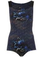 À La Garçonne Jersey Night Bodysuit - Blue
