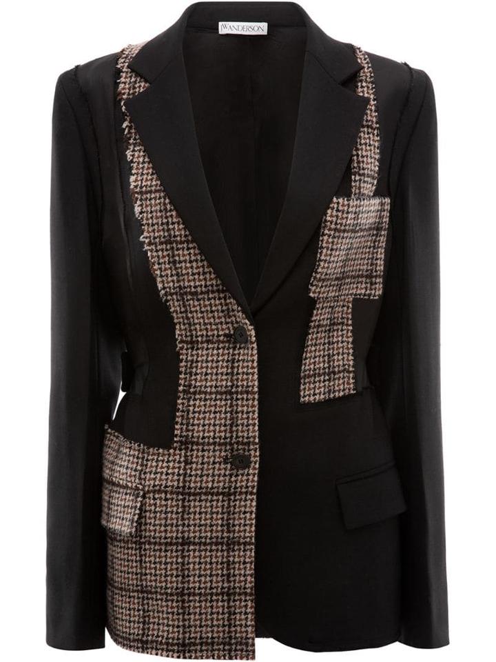 Jw Anderson Patchwork Tailored Jacket - Black