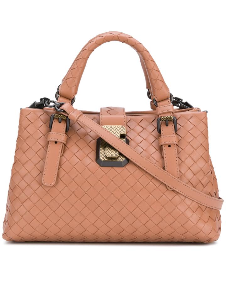 Bottega Veneta Dahlia Leather Handbag - Nude & Neutrals