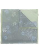 Giorgio Armani - Patterned Scarf - Women - Silk - One Size, Green, Silk