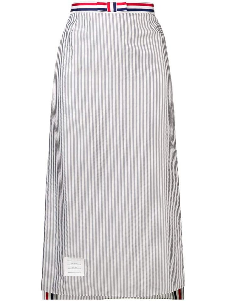 Thom Browne Bemberg Ankle-length Slip Skirt - Grey