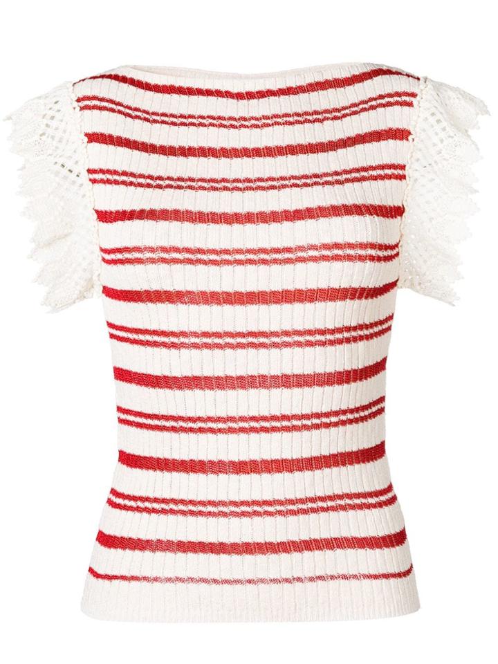Philosophy Di Lorenzo Serafini Ribbed Knitted Top - Neutrals