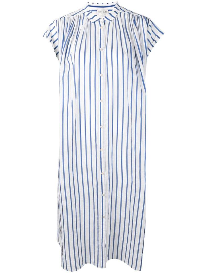 Forte Forte Striped Shirt Dress - Blue