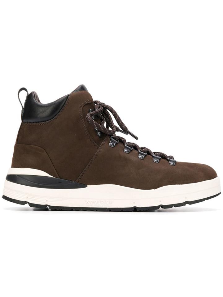 Woolrich Court Hi-top Sneakers - Brown