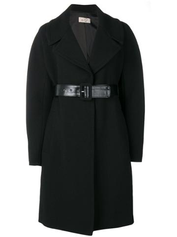 Ki6 Belted Coat - Black