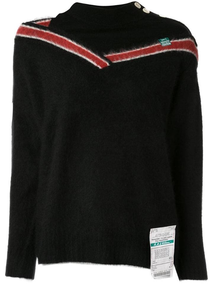 Maison Mihara Yasuhiro Racoon Knit Jumper - Blue