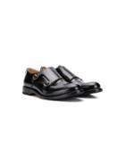 Gallucci Kids Teen Buckled Monk Shoes - Black