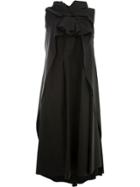 Aganovich Oversized Knot Detail Dress - Black