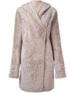 Sylvie Schimmel 'cortina' Coat, Women's, Size: 38, Grey, Sheep Skin/shearling