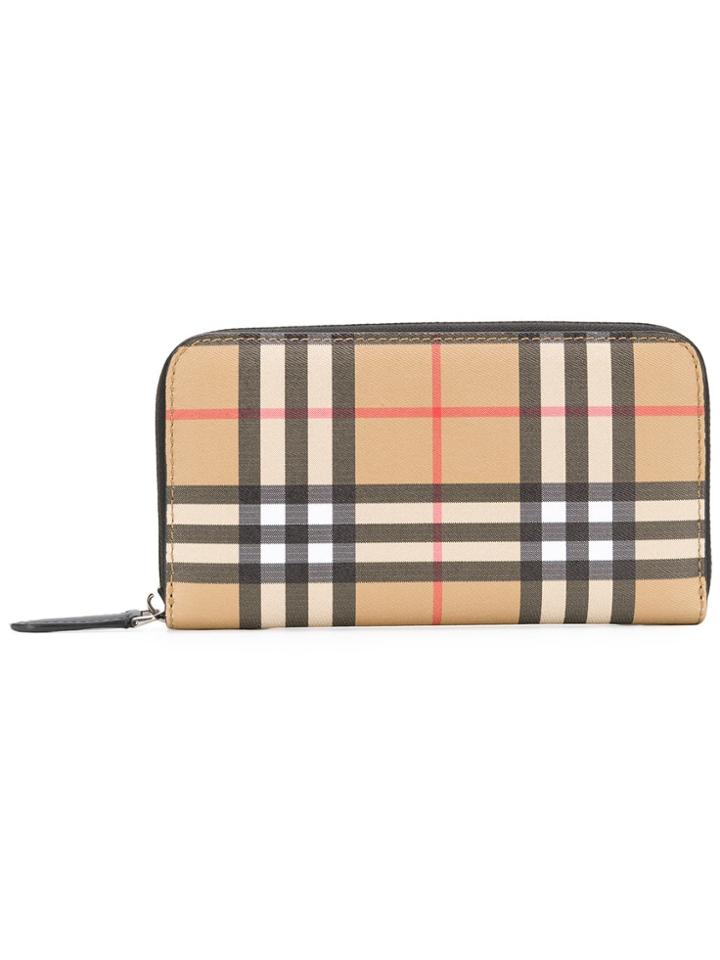 Burberry Vintage Check Wallet - Nude & Neutrals