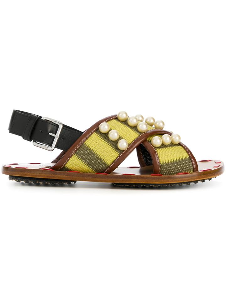 Marni Fussbett Sandals - Yellow & Orange