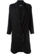 Issey Miyake Vintage Long Cardi-coat, Women's, Size: Medium, Black