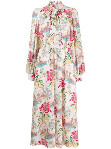 Peter Pilotto Column Flower Dress - White